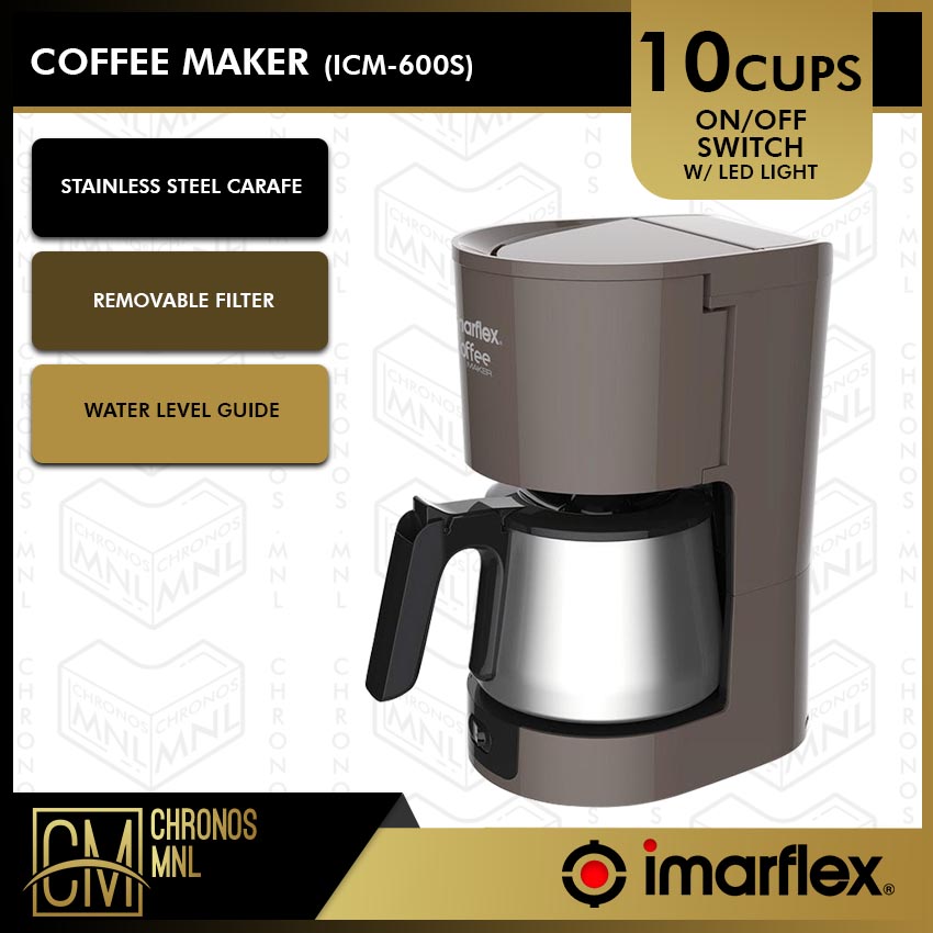 Chronos Imarflex ICM600S Stainless Steel Carafe Coffee Maker (10