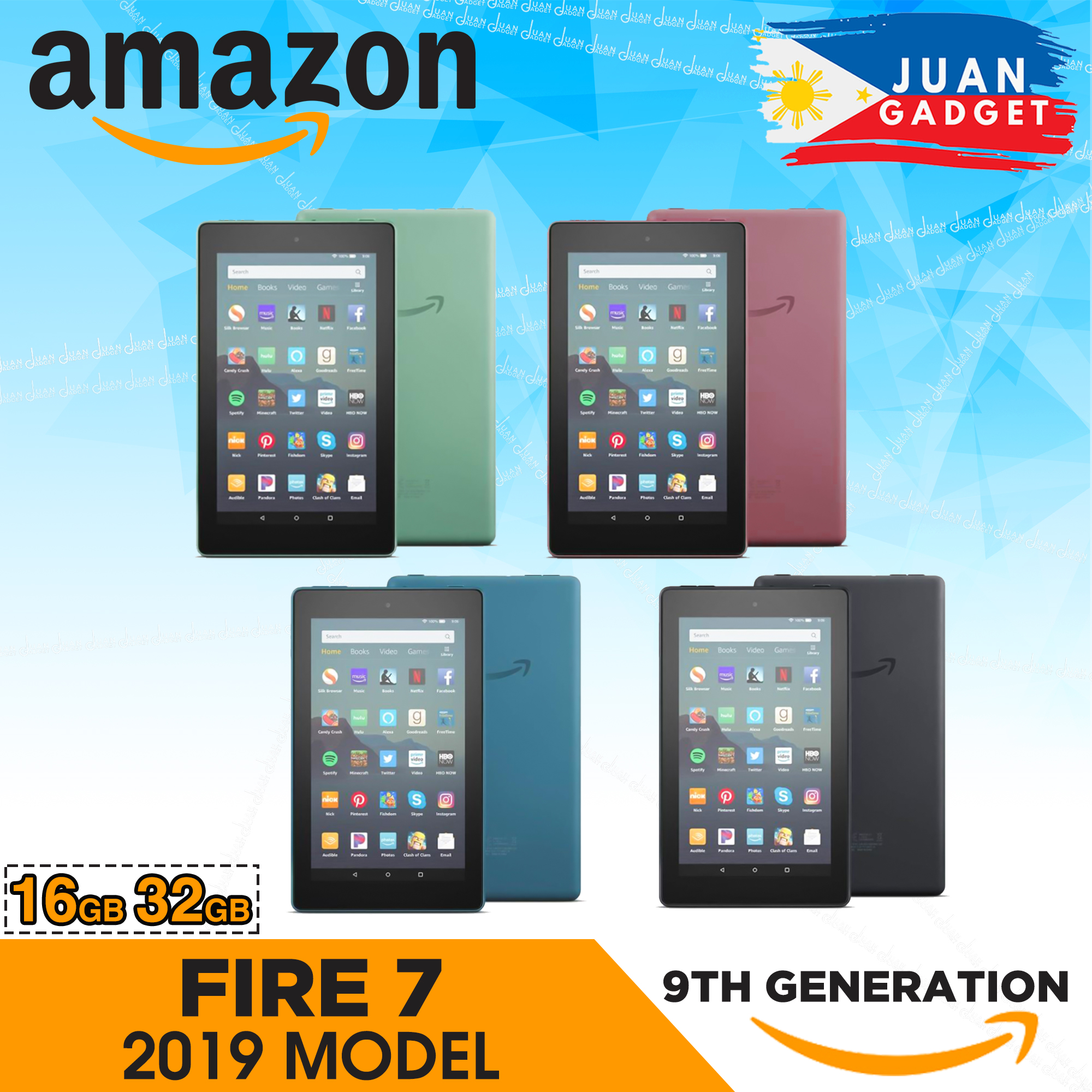 Amazon Fire 7 Tablet 7 Display 16gb Or 32gb 9th Generation All Colors Lazada Ph