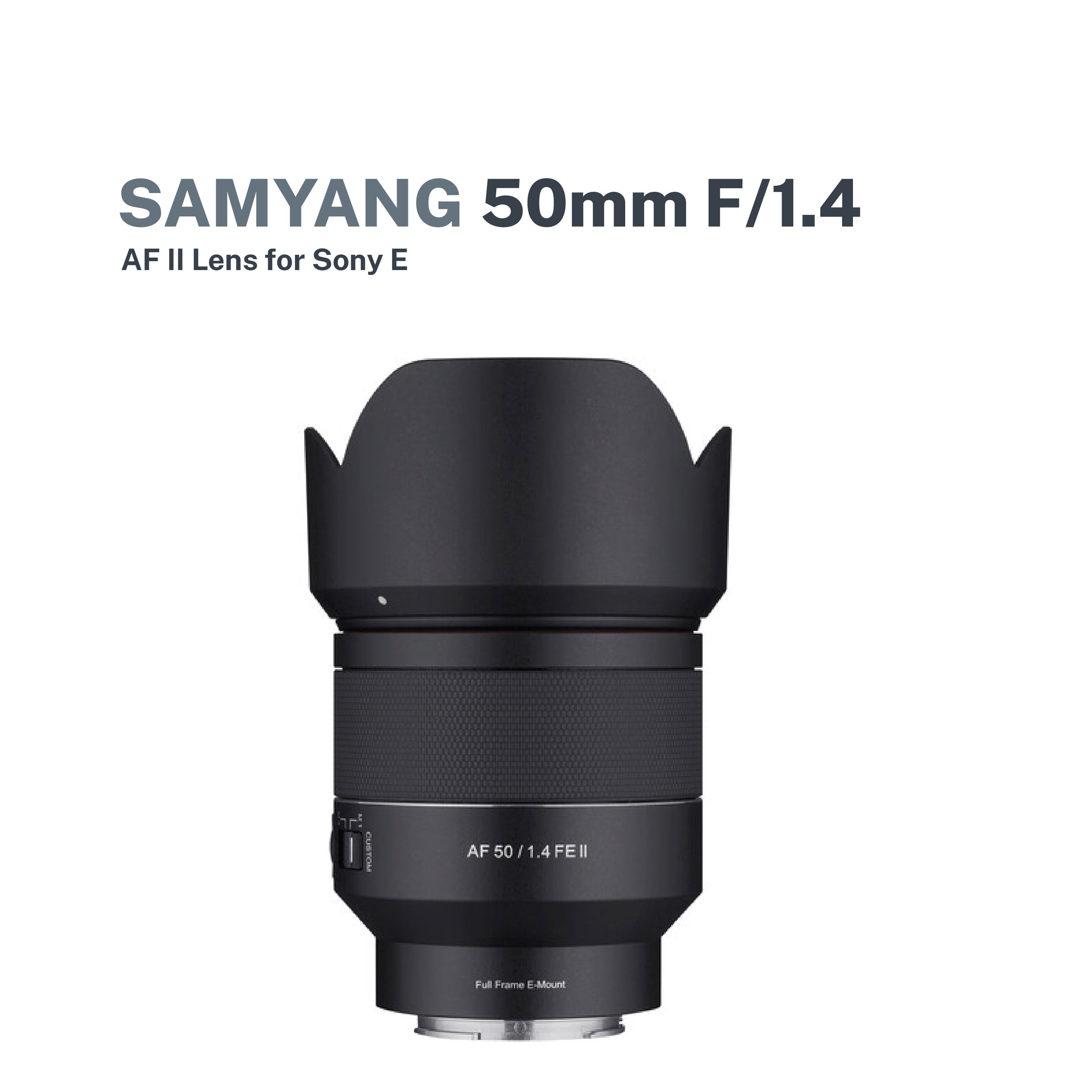 Samyang AF 50mm Lens FE II Lens Sony E-Mount Prime Lens Fast