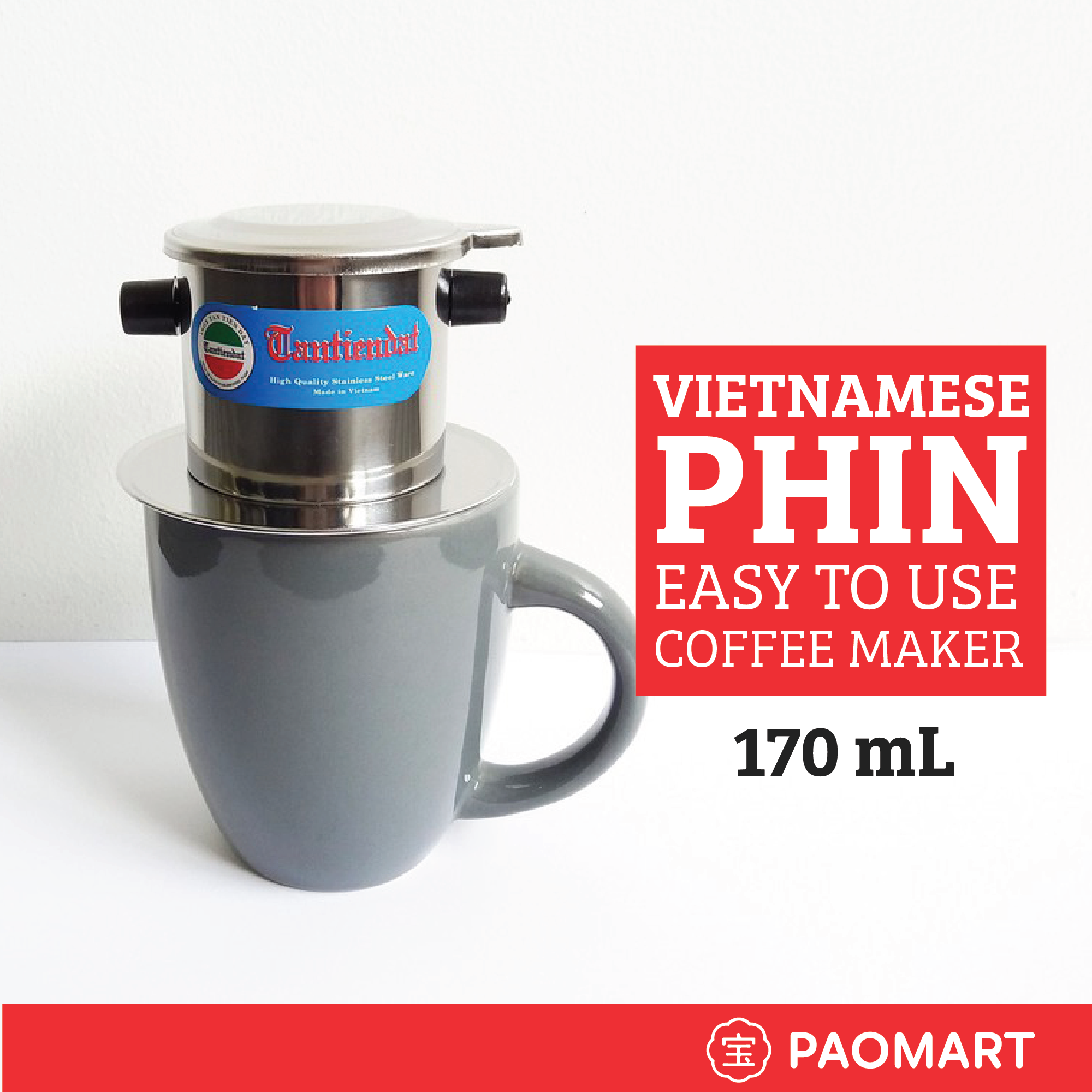 Tantiendat Stainless Steel Vietnamese Coffee Phin Drip 170mL | Lazada PH