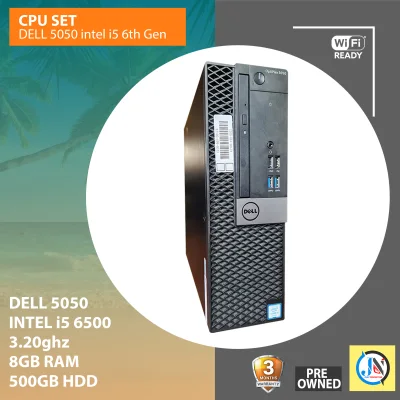 CPU DESKTOP PACKAGE / DELL 5050 / HP 600 G2 / INTEl i5 6500 / 3.20GHZ / 8GB RAM / 500GB HDD / INTEL HD GRAPHICS / CPU ONLY / FREE CORDS / READY TO USE