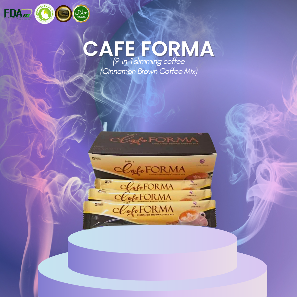 Akira Sophia Cafe Forma Cinnamon Brown Coffee Mix 21g x 10 sachets