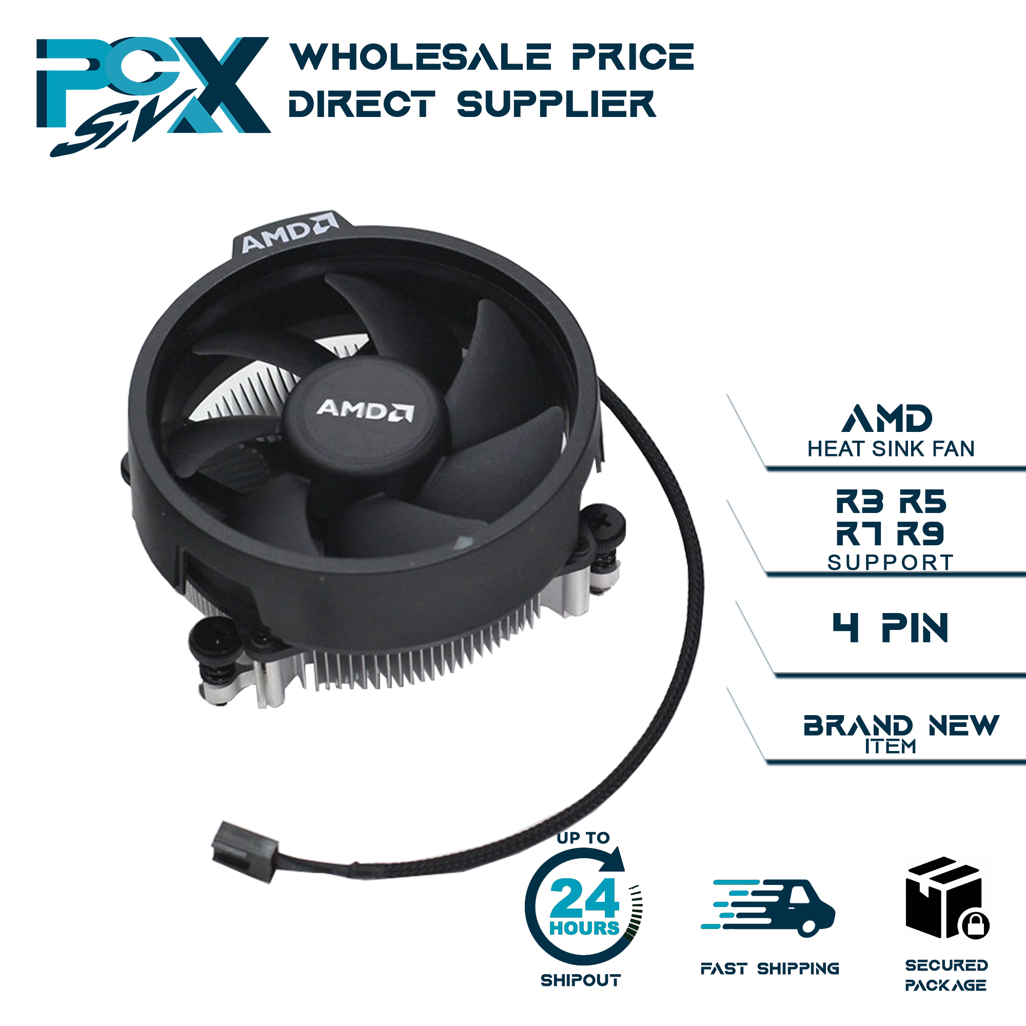 AMD HSF Ryzen 5 Blade Original Heat Sink Fan ( HSF ) 4 PIN can Support ...