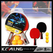 KEMILNG Table Tennis Racket with Long Handle and Fast Speed