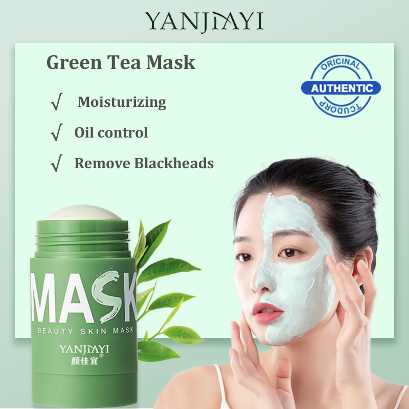 【Official Authorized】YANJIAYI Green Tea Mask Stick Deep Clean Remove