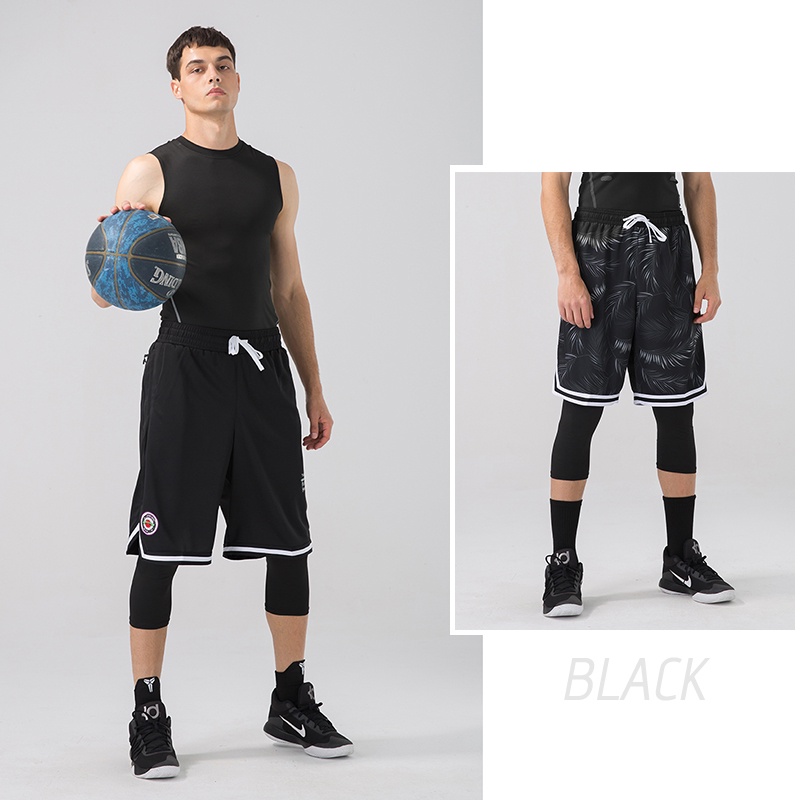 Basketball Men's Sports leggings compression Tights Pants Capri Leggings  for Basketball Running Training Fitness Pants Mens stretchable pants