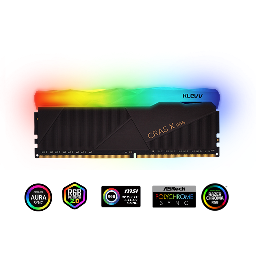 Klevv Cras X RGB 3200 MHz DDR4 16GB (8GBx2) DRAM Desktop 3200MHz