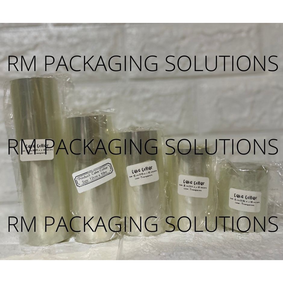 Clear Mousse Cake Collar Cake Decorating Acetate Sheet for Bakery 6cm