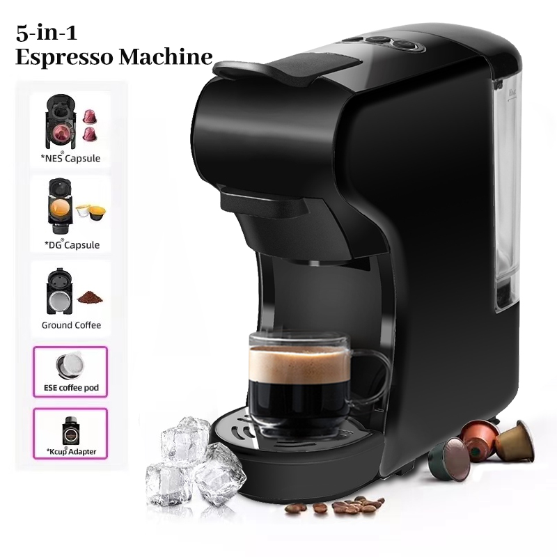 5 in 1 Multiple Capsule Coffee Machine Capsule ESE Pod Ground Coffee –  Kitchen Groups