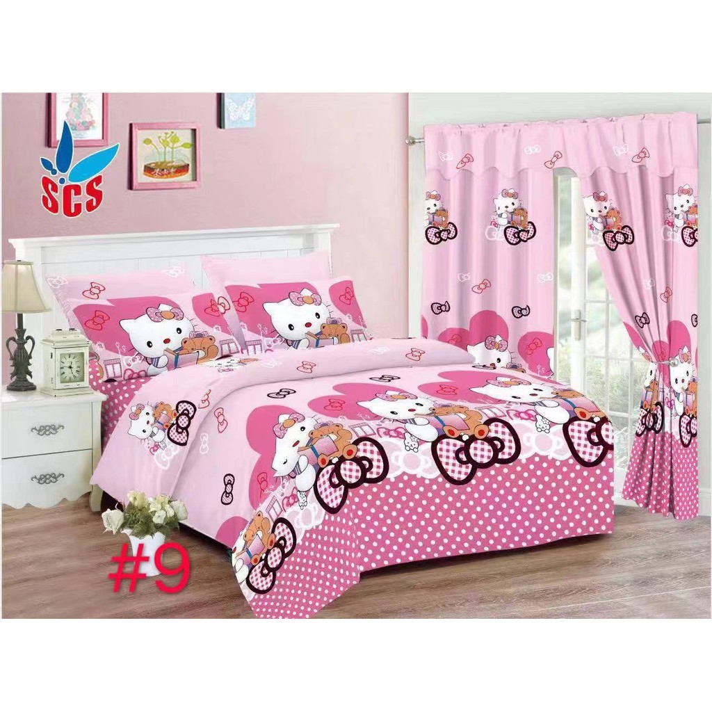 NEW SCS HELLO KITTY BED SHEET 3IN1 4IN1 6IN1 Lazada PH