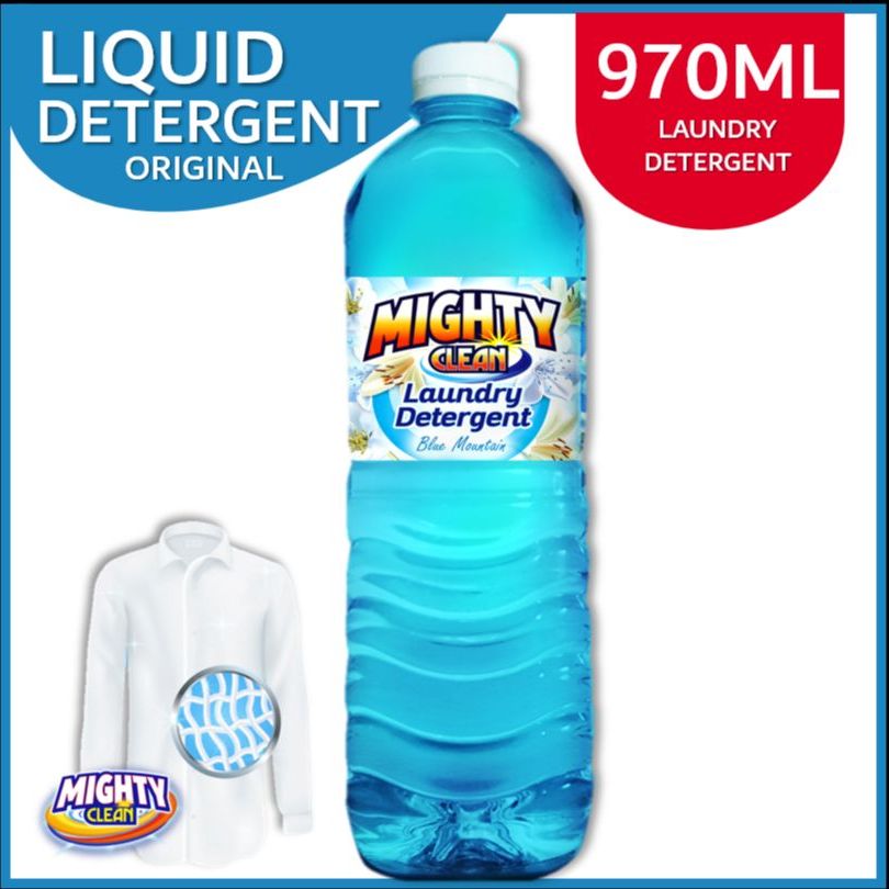 Mighty Clean Liquid Laundry Detergent Blue Mountain Scent 970ML LLD blue 970ML Lazada PH