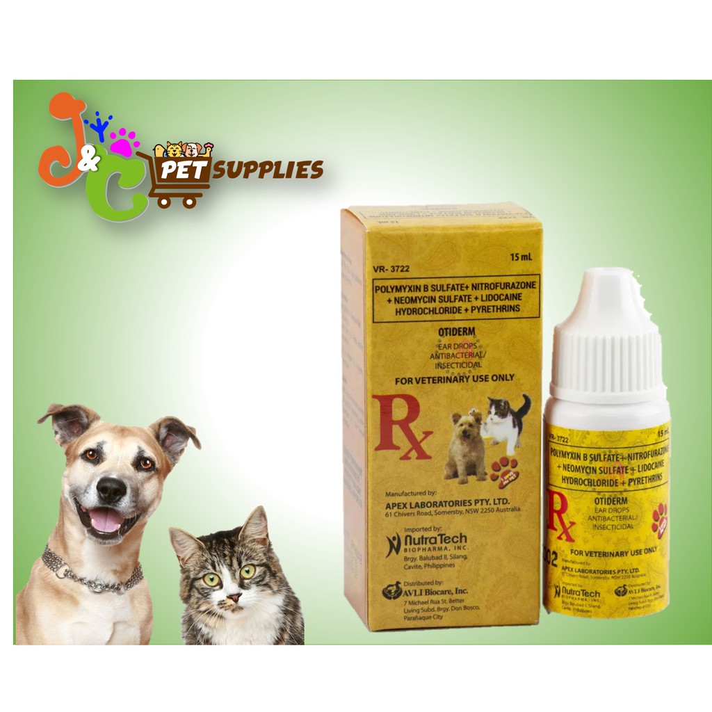 OTIDERM EAR DROPS 15ml for DOG and CAT | Lazada PH