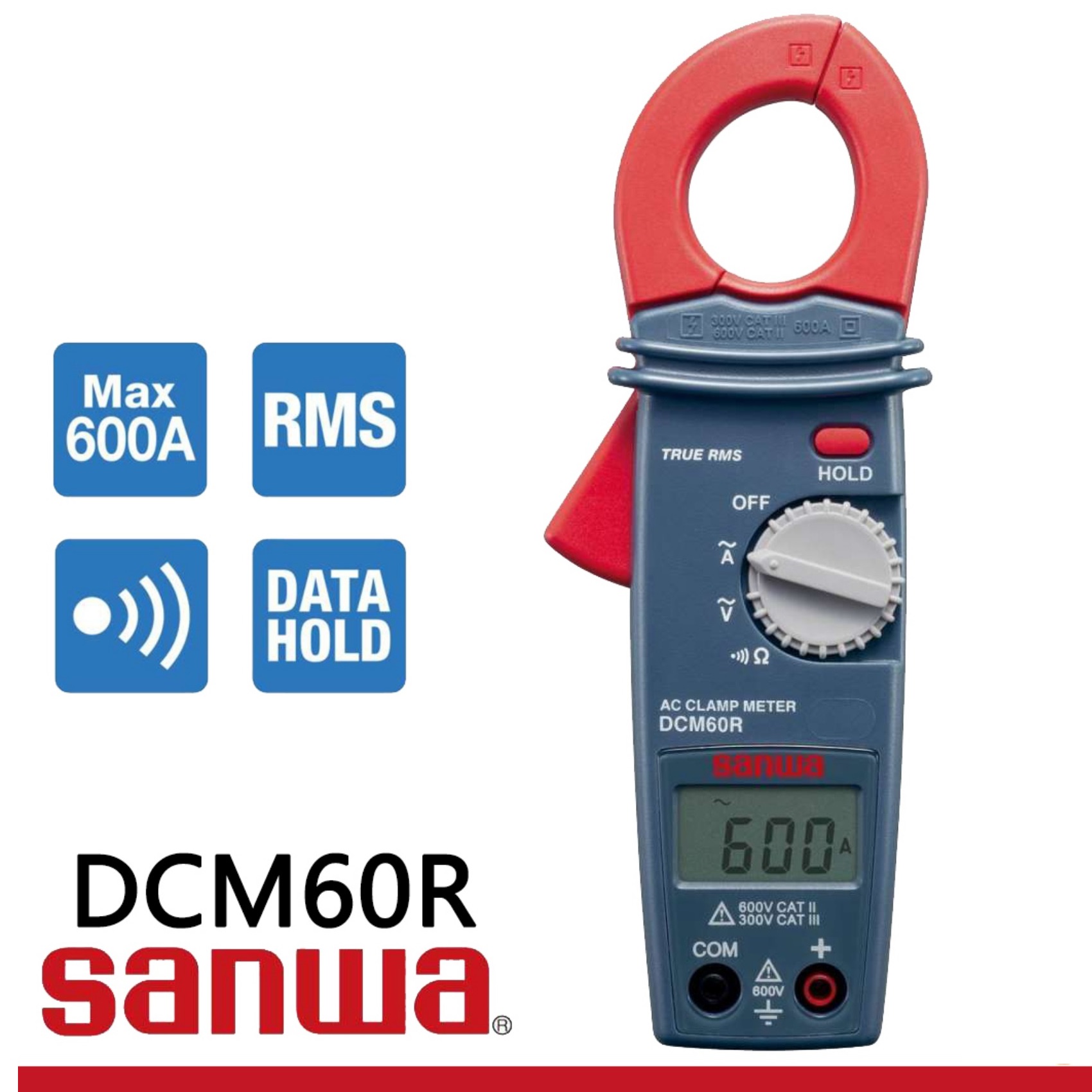 Sanwa DCM400  Basic Digital Clamp Meter with Multimeter