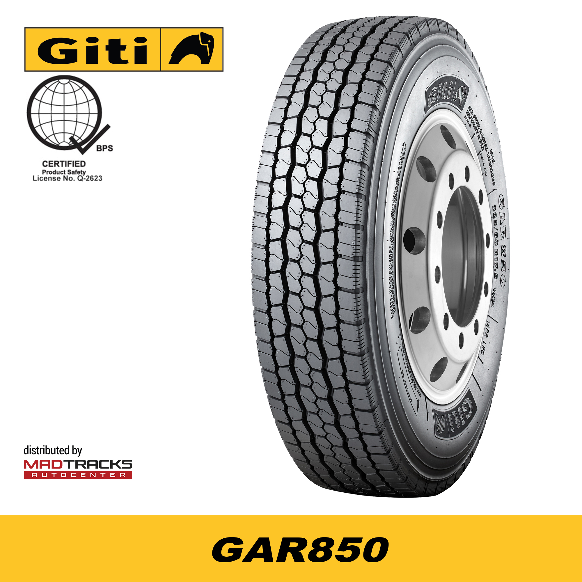225-80R17.5 123/122L 8.5分山 ヨコハマRY237 2023年製 トラック 中古 