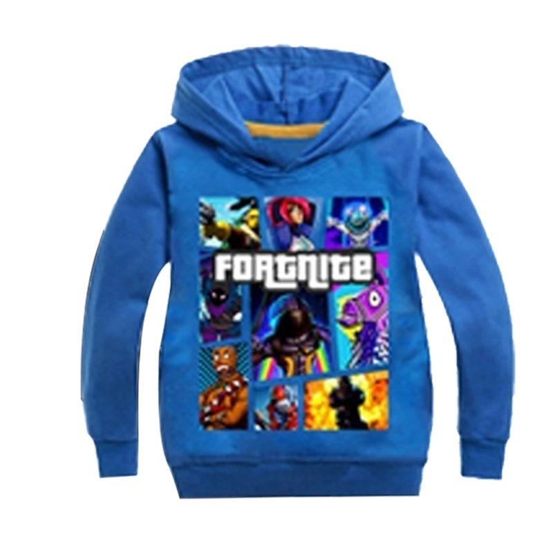 High Quality Fortnite Printed Hoodies Boys And Girls Hooded Kids - 2019 roblox printed girls pink hoodies new 2020 boys hooded pullovers black blue red hip hop kids children unisex sweatshirts clothes tops from
