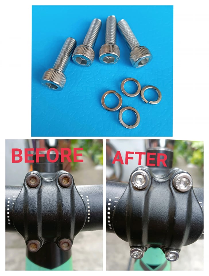 Alloy Stem Bolts 6-Pack M5 X 18mm With Washers - Tough Mountain