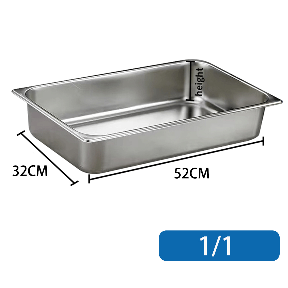 Nipiin Full Set Stainless Steel Gastronorm Pan Steam Table Food Pan ...