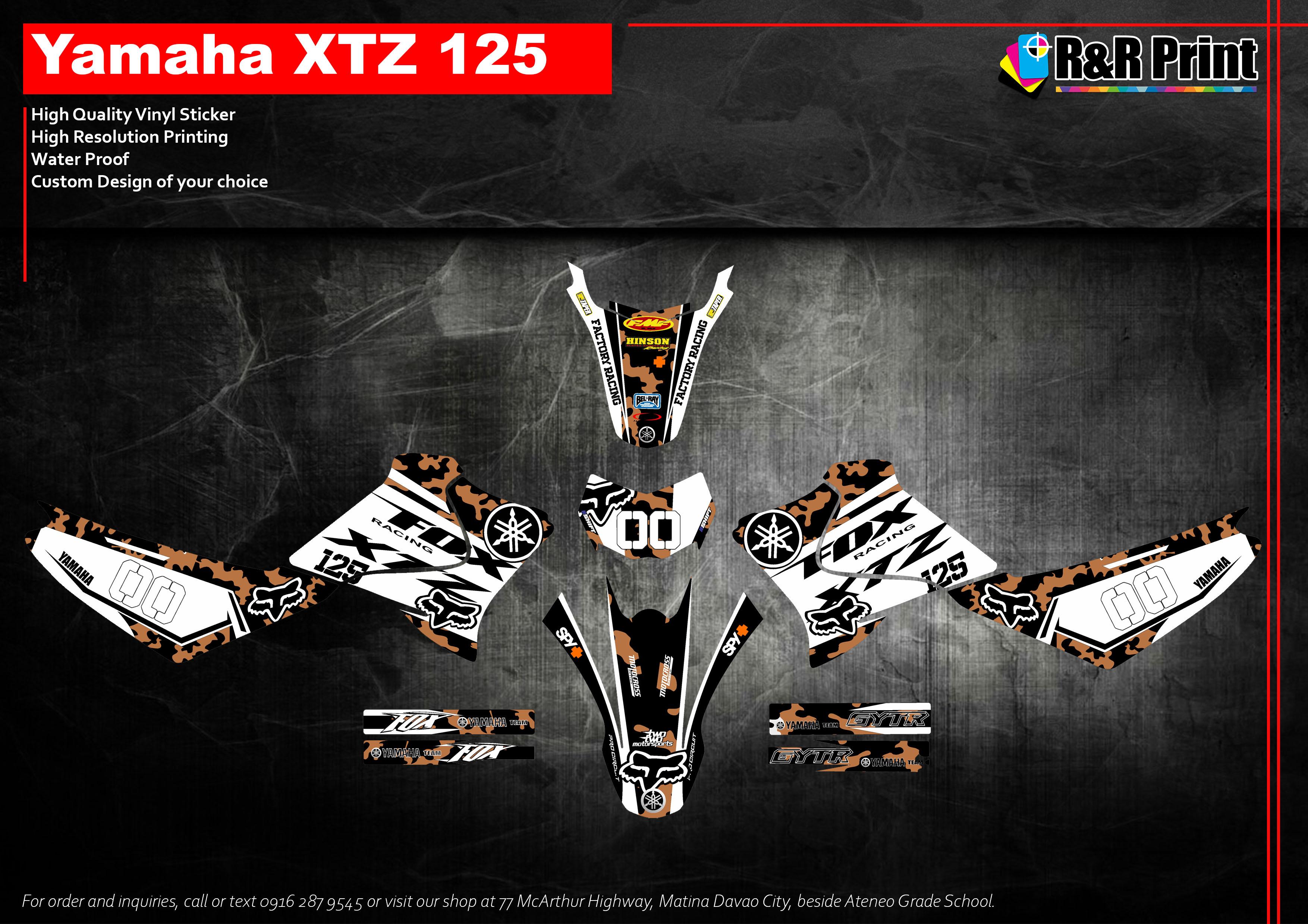 Yamaha XTZ 125 Decals Sticker Lazada PH