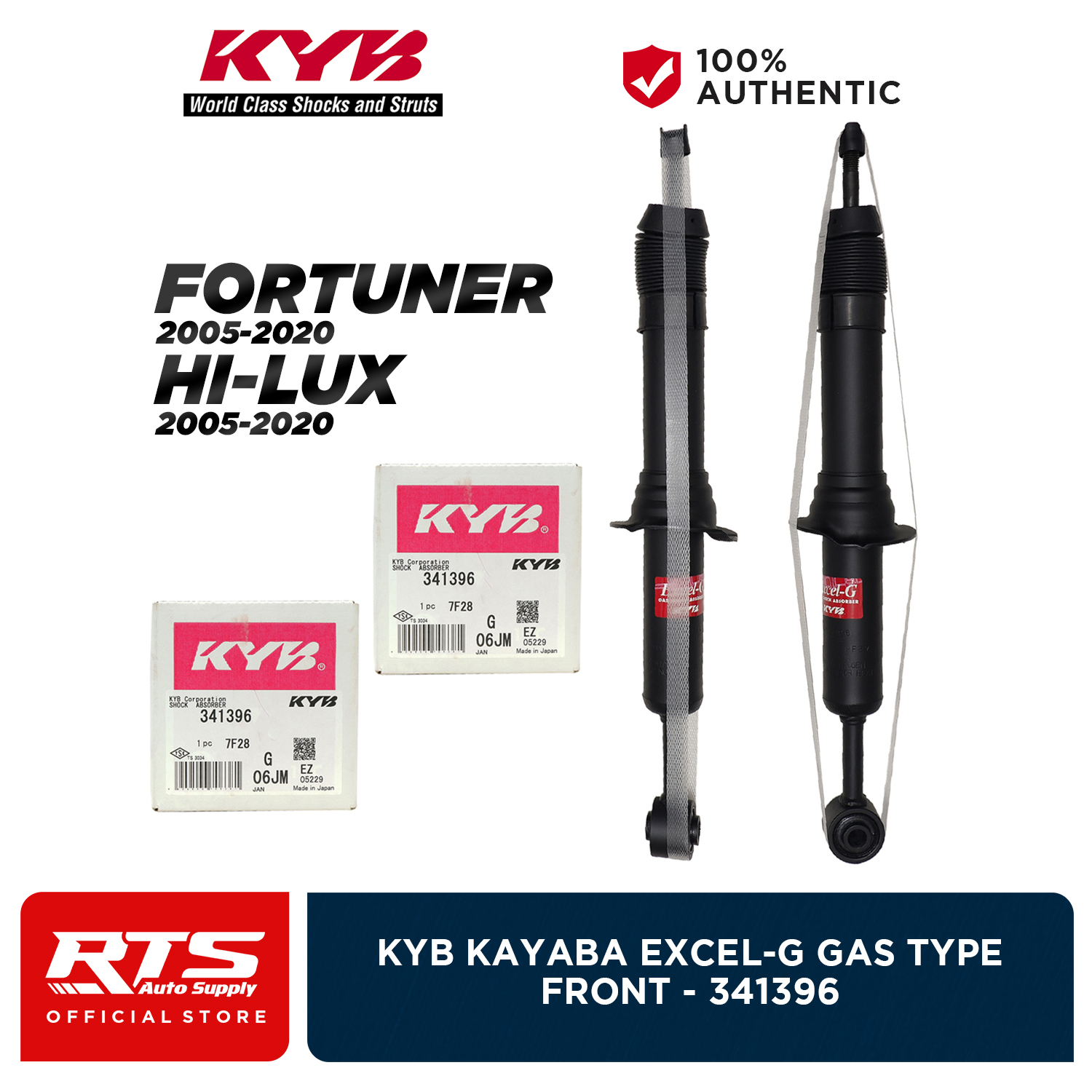 KYB Kayaba Front Shock Absorber for Toyota Fortuner, Hilux 4x4 2005