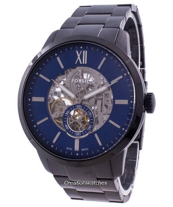 Fossil Townsman Skelton Automatic Men's Black Stainless Steel Bracelet  Watch ME3182 | Lazada PH