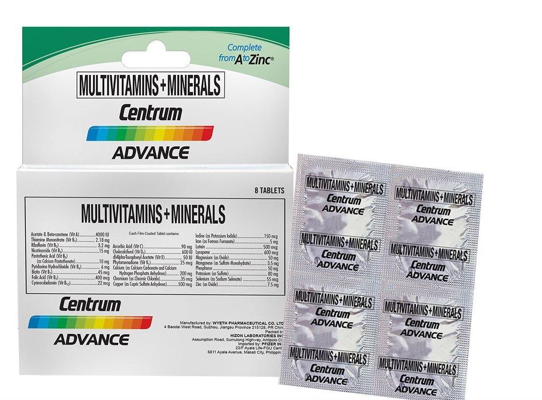 Centrum advance tablet multivitamins for below 50 years old 12 tablets