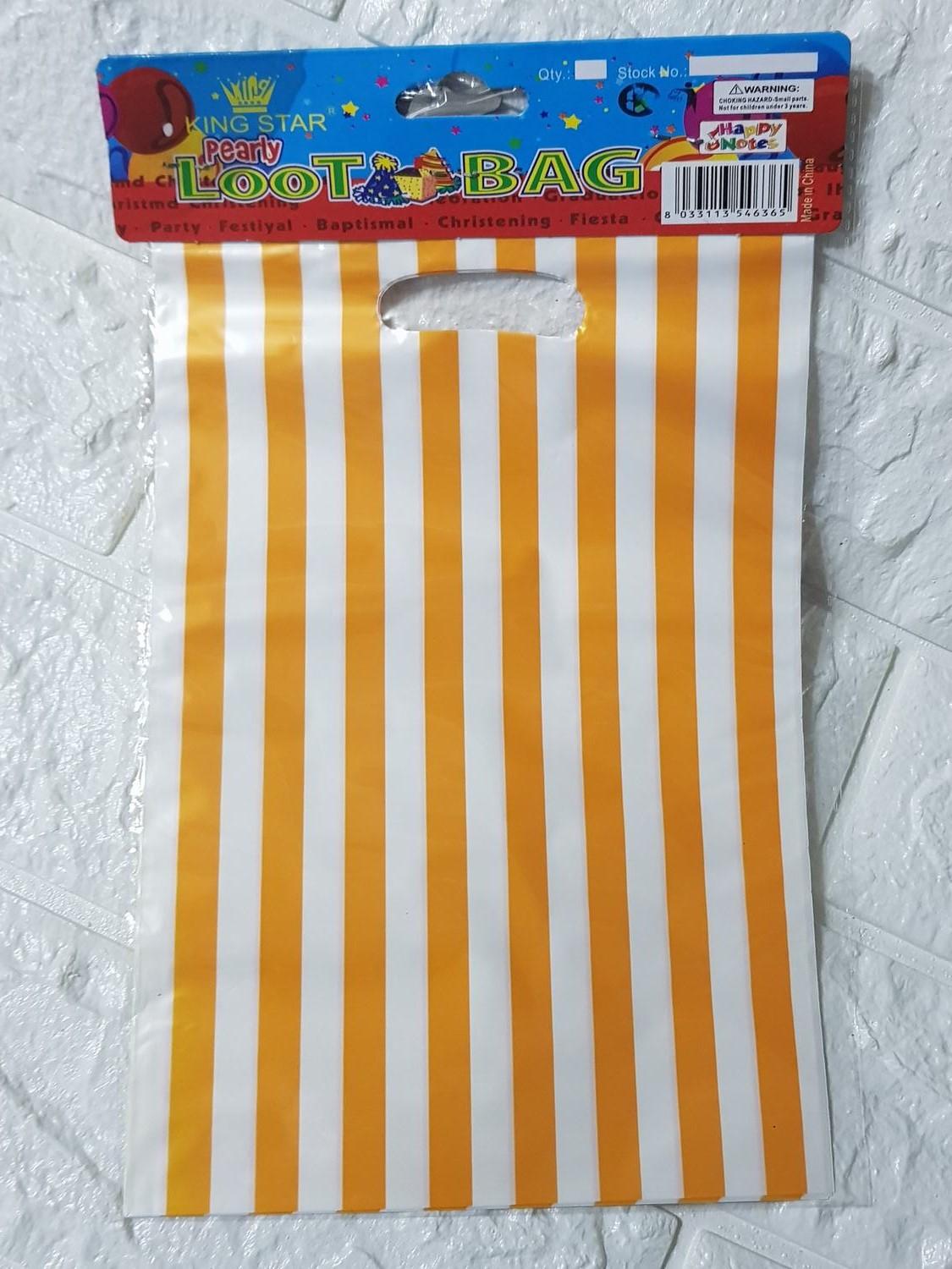 Plastic Loot Bags (10pcs/pack) STRIPED DESIGN Lazada PH