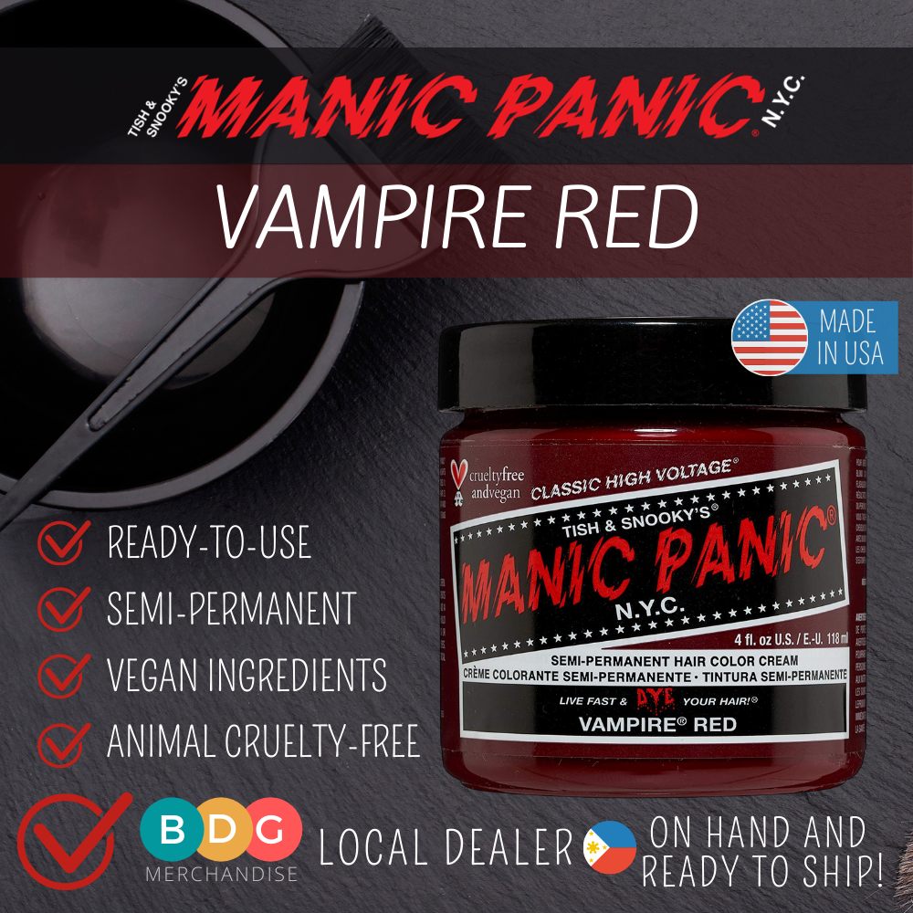 Bodega - Hair - Manic Panic Vampire Red Semi-Permanent Hair Color Hair Dye  Classic Formula | Lazada Ph