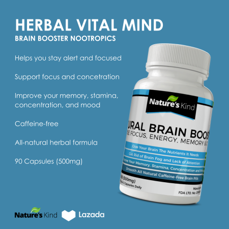VitalMind Brain Booster - Boost Focus, Energy, Memory & Clarity