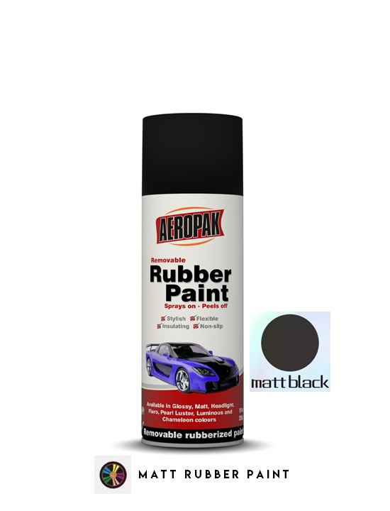 AEROPAK Rubber Paint ( Matt Black ) | Lazada PH