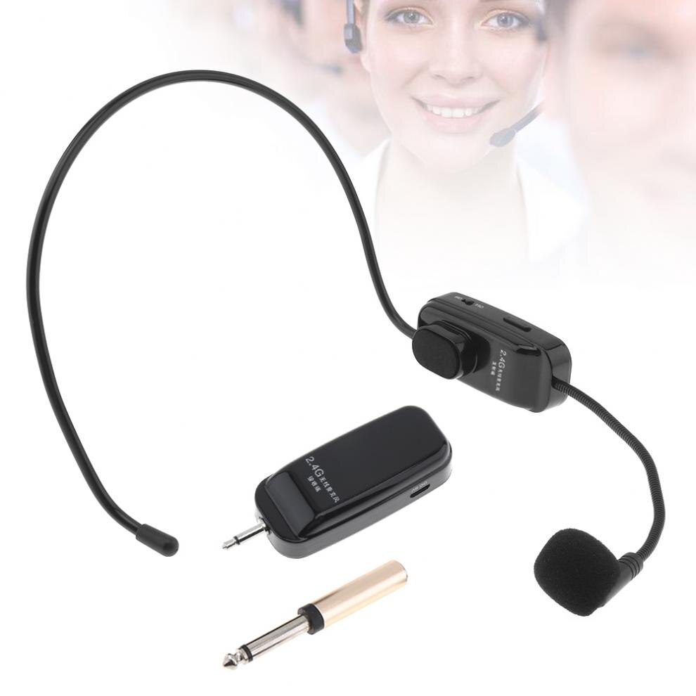 UHF Wireless Headset Microphone 2 In 1 Handheld Portable MIC Voice