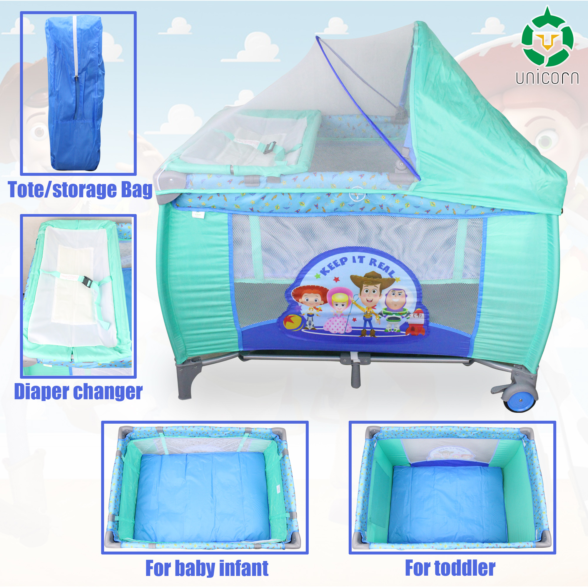 baby playpen with changing table