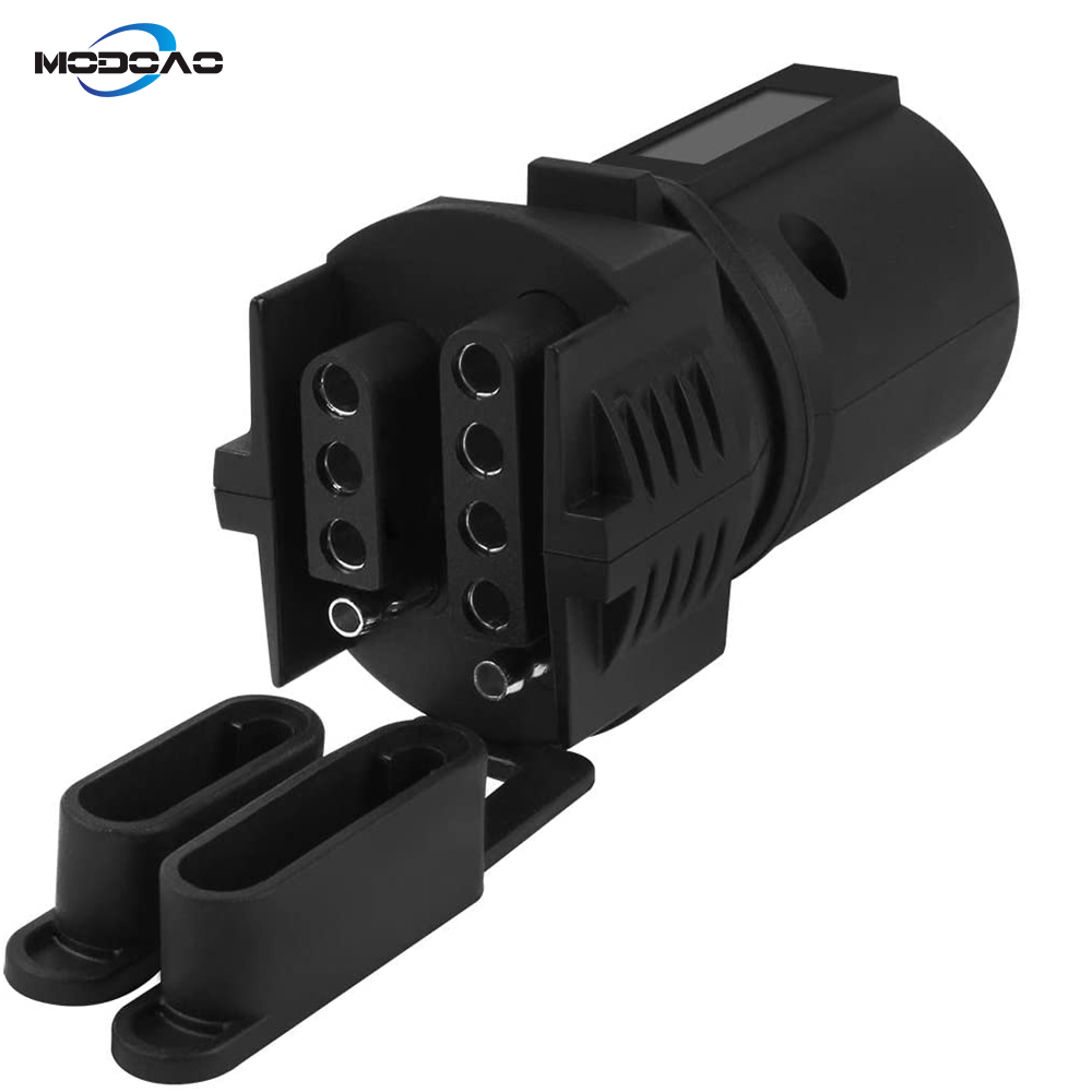 Connector Trailer Adapter 7 Way to 4 Way 5 Way 2in1 Flat Blade