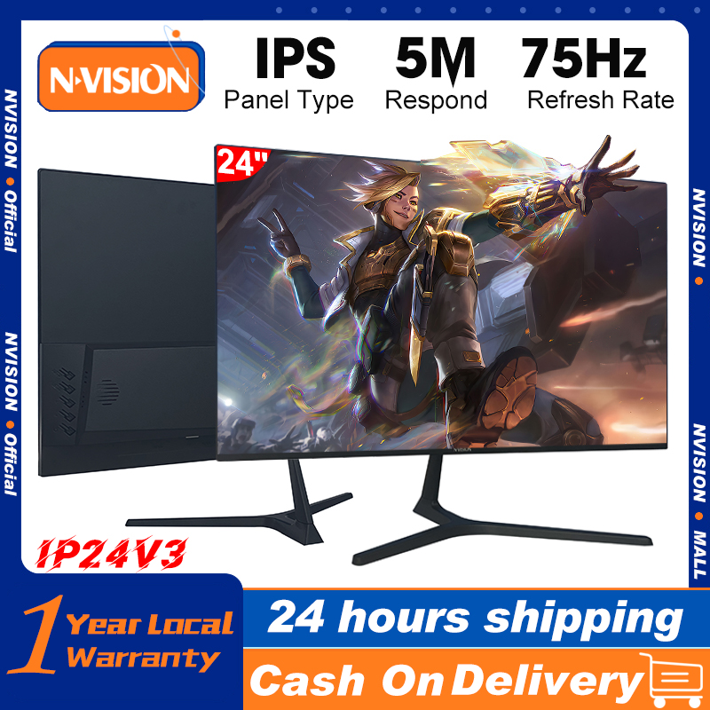 NVISION 24 inch Monitor PC Computer 