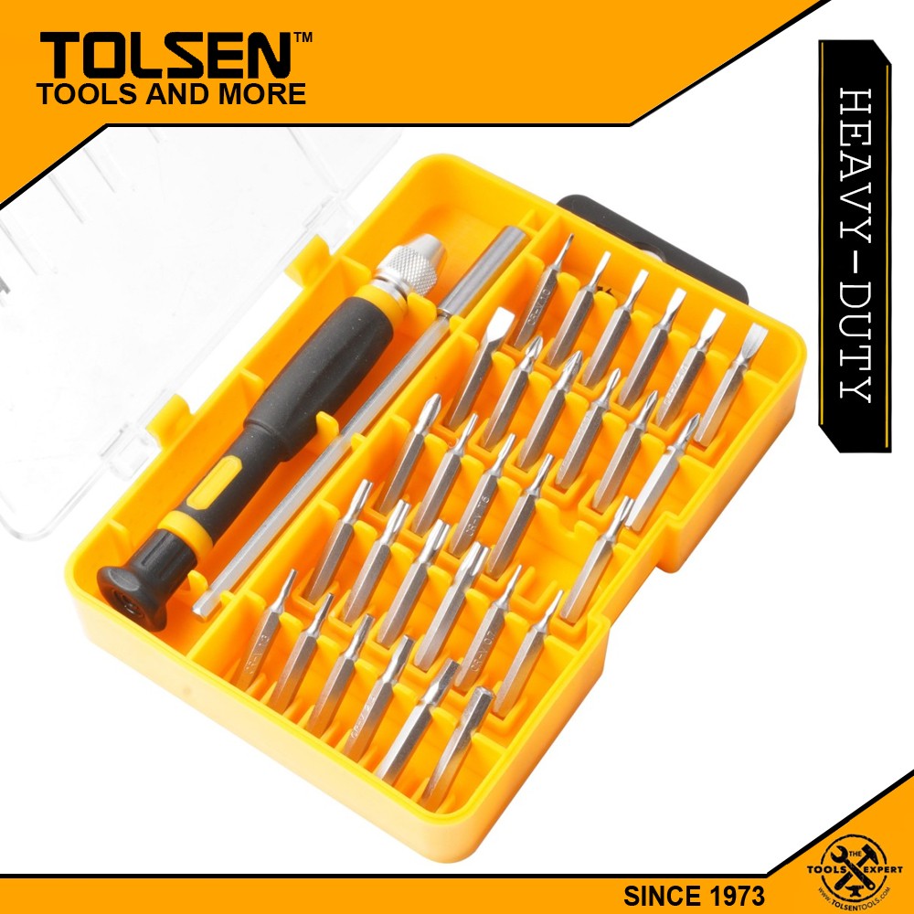 Tolsen 32pcs Precision Tool Set w/ Case (CrV Bits) 20047 Lazada PH