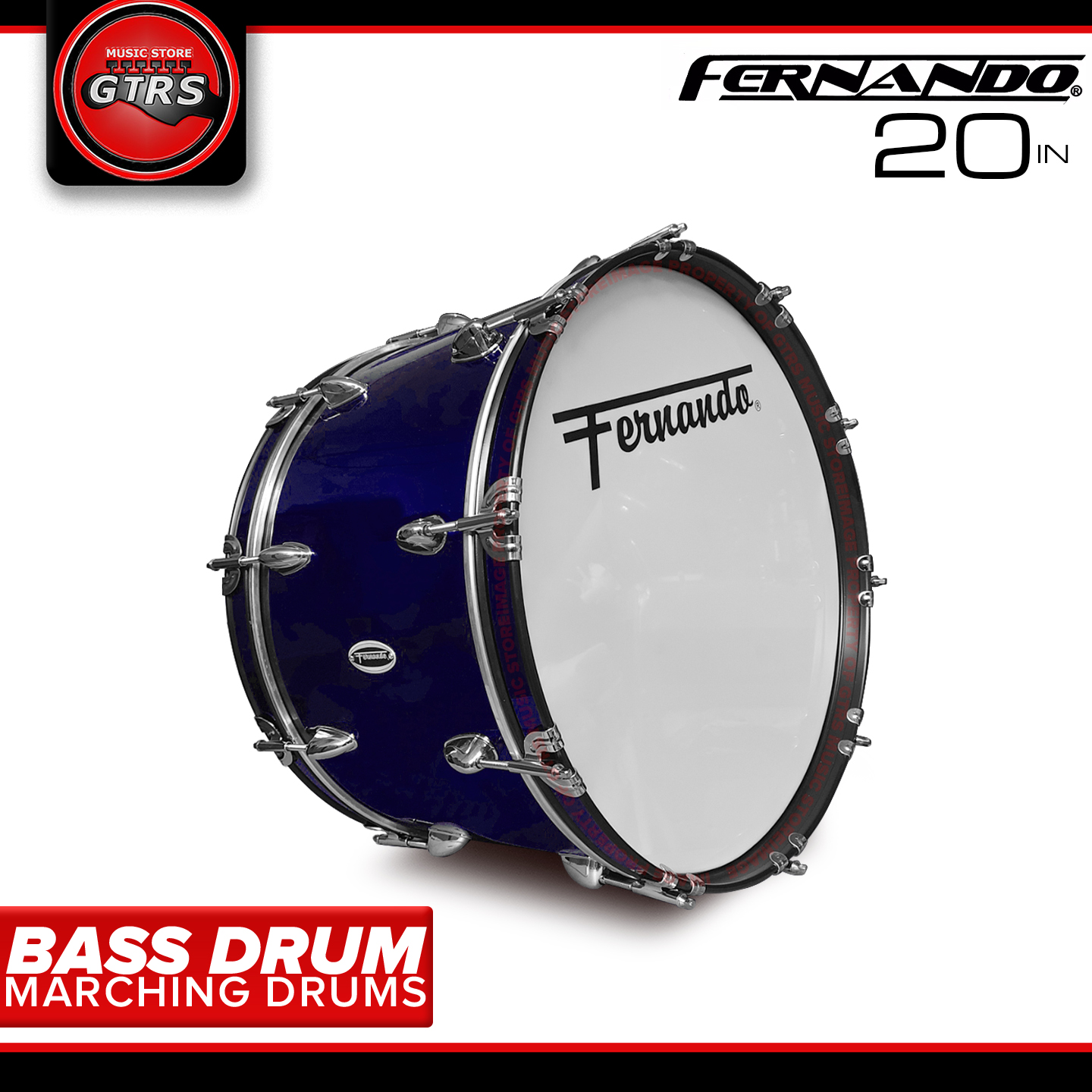 Fernando Marching Bass Drum with Drum Mallet and Straps Lazada PH