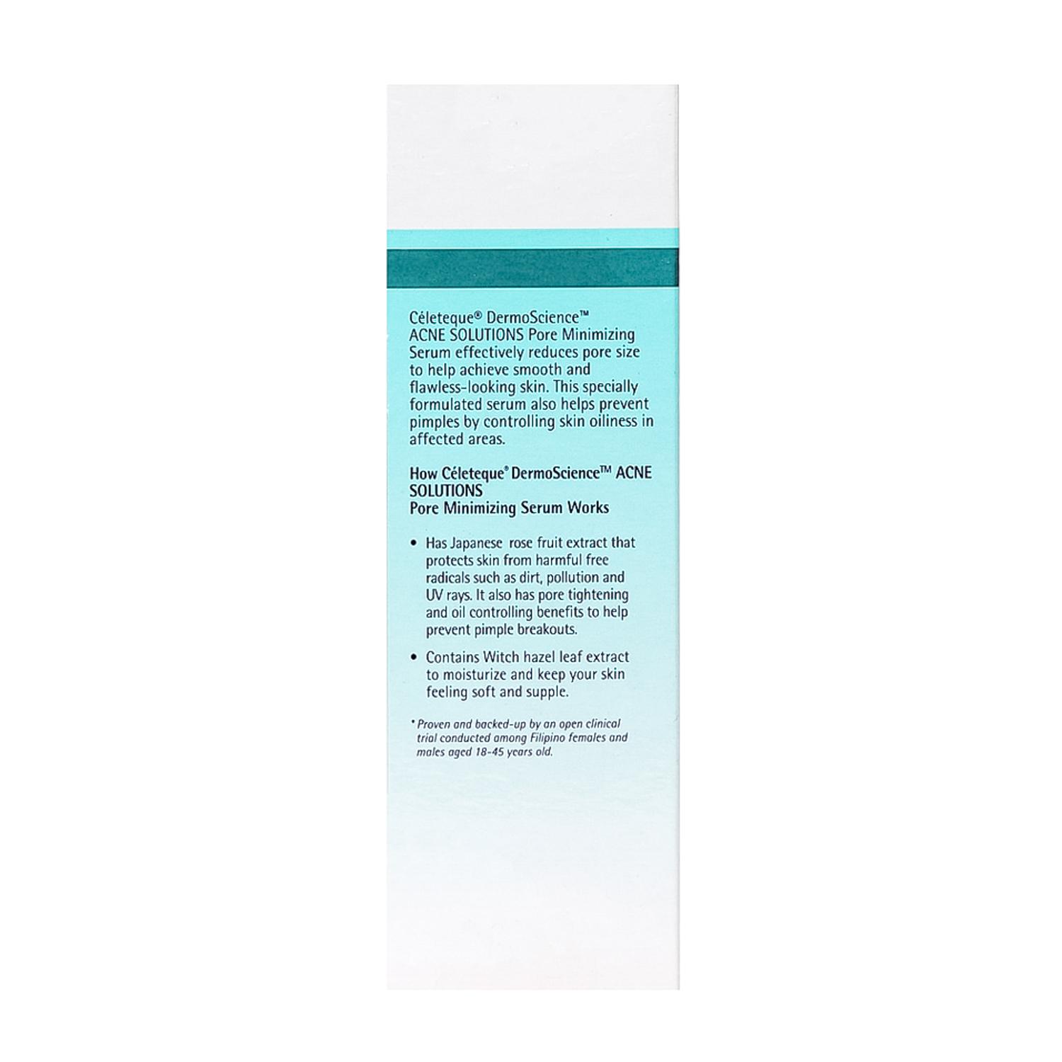 celeteque acne solutions pore minimizing serum
