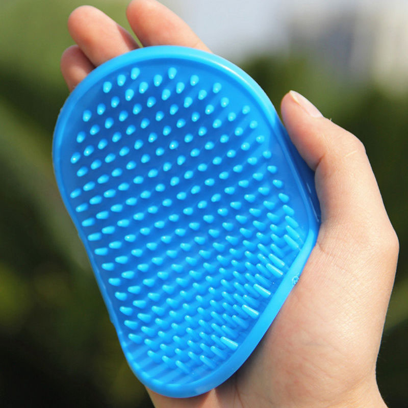 Pet Dog Cat Bath Brush Comb Rubber Glove Hair Fur Grooming Massaging Massage Mit