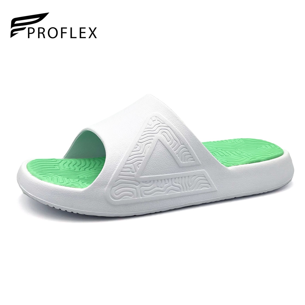 sandal PEAK Men's Taichi Slides Sandals [WHITELT.GREEN] E92037L | Lazada PH
