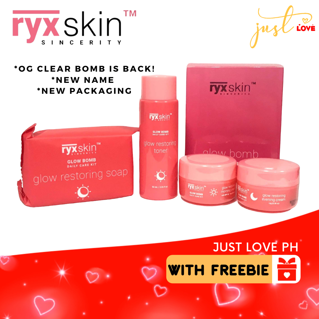 RyxSkin Glow Bomb Daily Care Kit (Ryx Clear Bomb Advanced Exfoliating