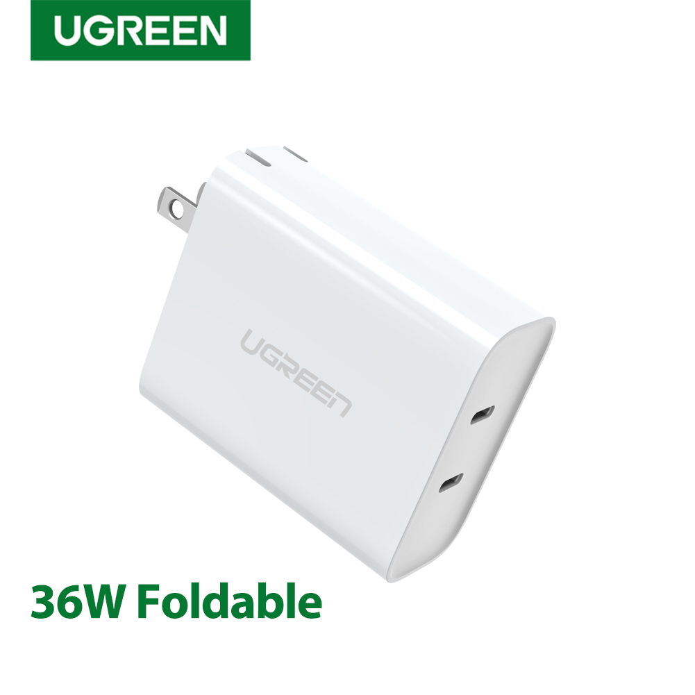 UGREEN 30W/36W USB C PD Charger for iPhone 12, SAMSUNG S20+, iPad Pro