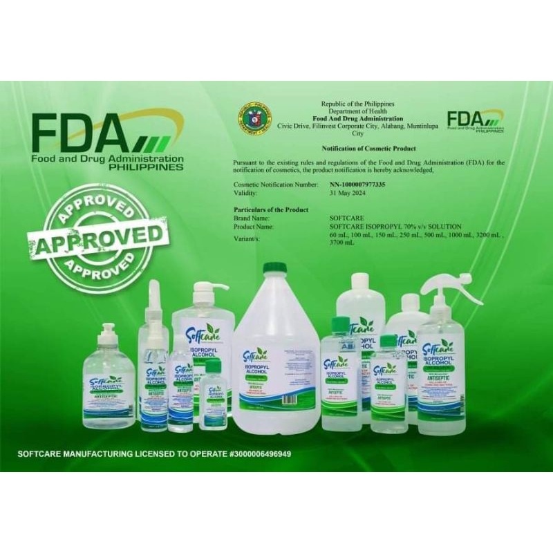 Softcare Isopropyl Scented Alcohol 70 1 Gallon Lazada Ph 9817