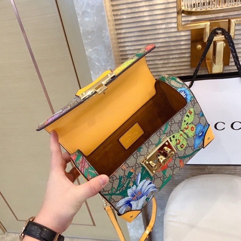 Master Grade GG Padlock Flora Small Bamboo Shoulder Bag Lazada PH