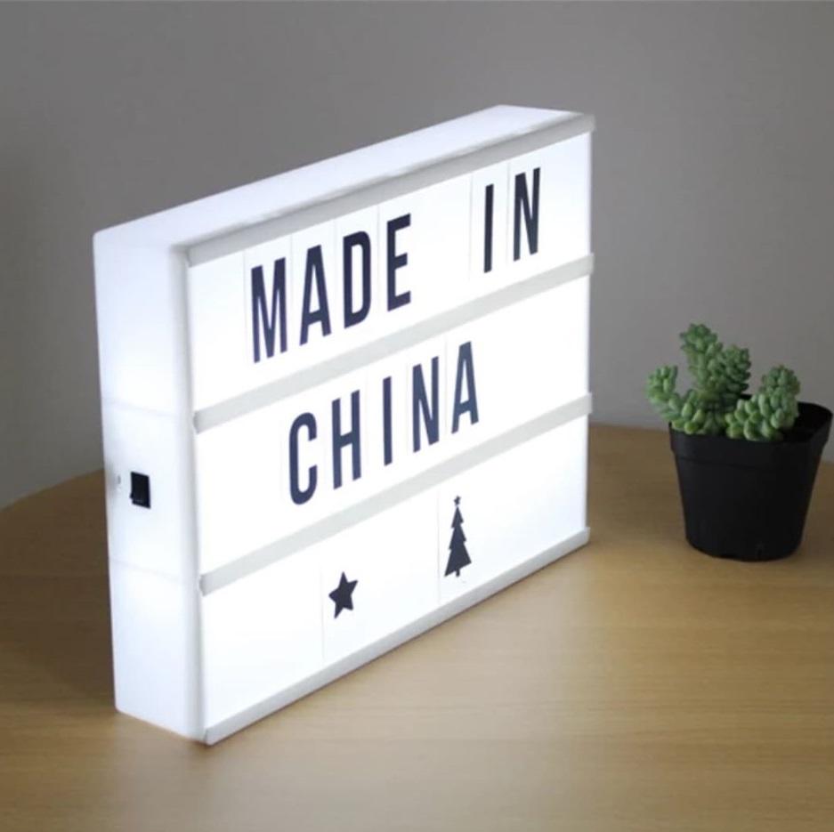 Cinematic LED Light Up Letter Box Cinema House Wedding DIY Message
