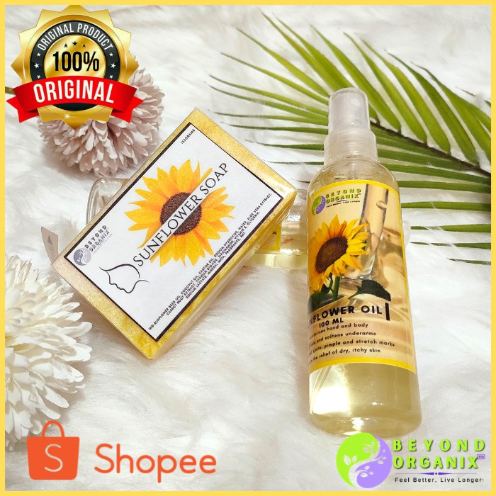 Beyond Organix SUNFLOWER OIL SOAP Duo (Inguinal and armpit lightener, Pimple stretch mark care