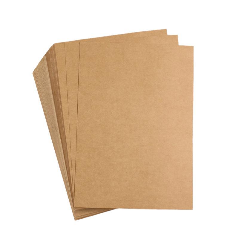 and Office Use 150 GSM Kraft Paper 100Pcs A4 Letter Sized Brown Stationery Paper for Arts Crafts 