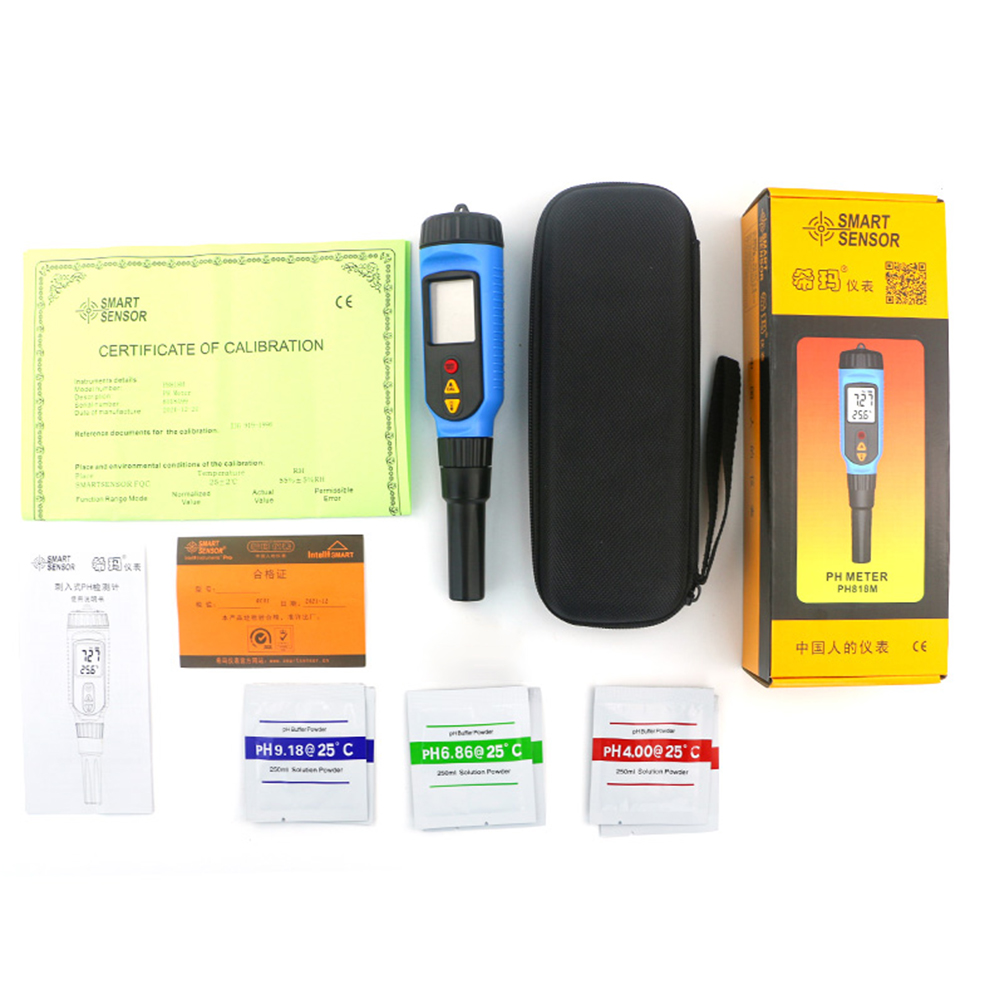 PH818M Pen Digital Food pH Meter Meat Vegetables fruits Acid Alkali PH ...