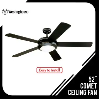Westinghouse 52 Comet Ceiling Fan 78016 Matte Black Best Selling Restaurant And Coffee Shop Ceiling Fan In The Philippines Comes With 2 Pull