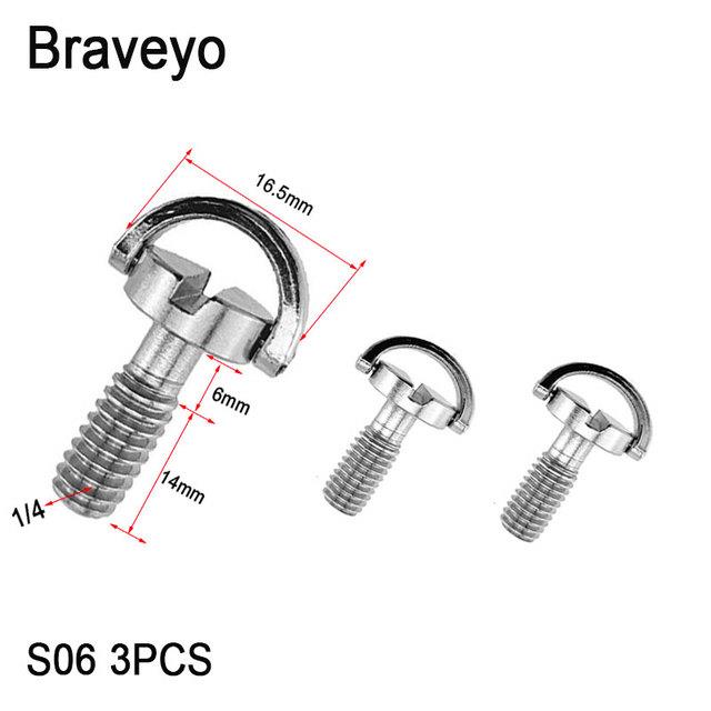 Camera Screw 1/4 Dring Mounting Screw Stainless Steel Extended Quick