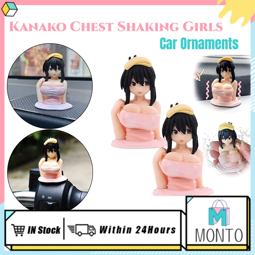 Kanako Chest Shaking Car Ornaments - Collection Model Doll,Anime
