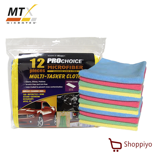 procent hundrede Resonate Microtex MTX ProChoice Multi-Tasker Microfiber Cloth Set of 12 | Lazada PH
